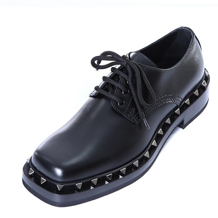 발렌티노 가라바니/병행수입 발렌티노 [명품] 발렌티노 M WAY 락스터드 레이스업 더비 슈즈3Y2S0H34 PMA 0NO