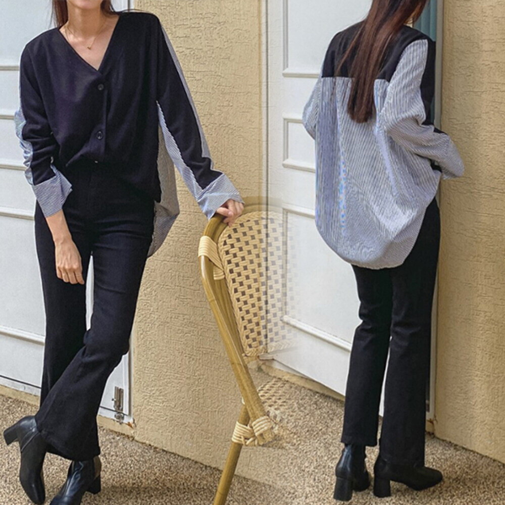 제조자 나야홍 나야홍 / 위쉬몰 BS 셔츠배색다비브이가디건(O661H509) 빅사이