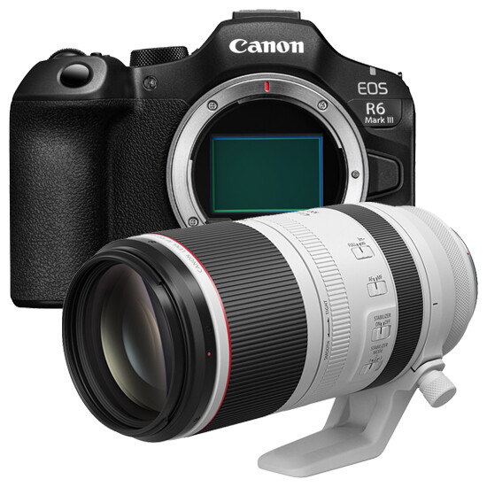 캐논 [캐논][정품] EOS R6 Mark III + RF 100-500mm F4.5-7.1 L IS USM + 청소도구 + 포켓융