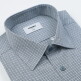 [레노마_셔츠(남성)]카치온 미니 체크 남성 반팔 일반핏 와이셔츠 RPUSG0231NY