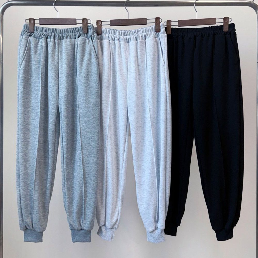 나야홍 나야홍 / 빅사이즈바지 X120L601 원핀턱라인쭈리팬츠 NM