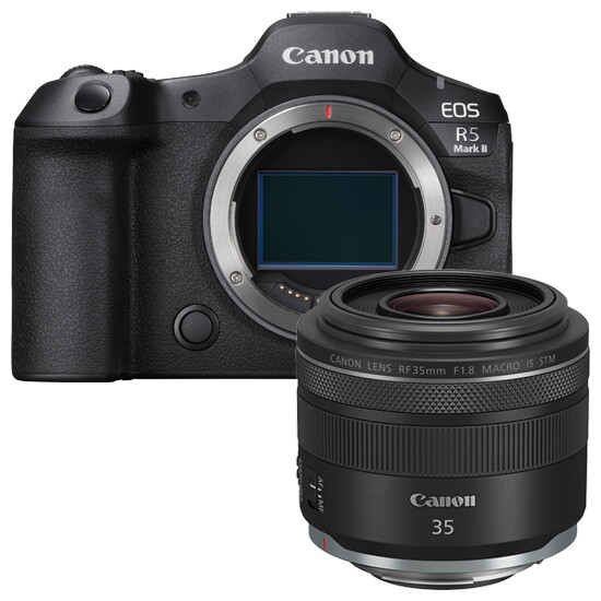 캐논 [캐논][정품] EOS R5 Mark II + RF 35mm F1.8 MACRO IS STM + 9361가방(숄더백) + 청소도구 + 포켓융