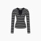 [에고이스트](BLUE LABEL) 넥 라인 배색 레이스업 티셔츠 ER3OTL06