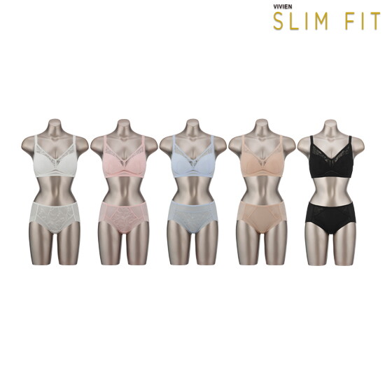 [비비안 슬림핏]26SS 비비안 SLIMFIT 아쿠아X 썸머 브라팬티 5세트
