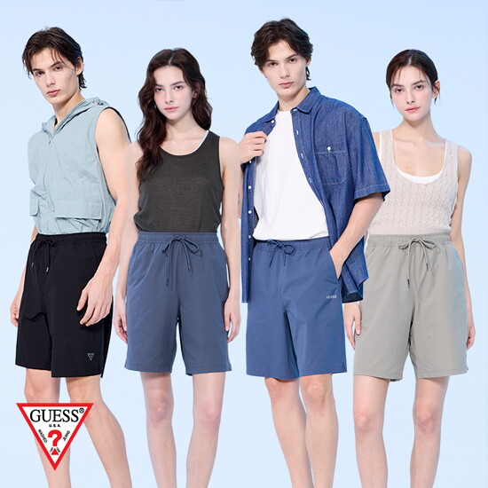 [게스 언더웨어]26SS 게스 GUESS 남녀공용 이지쇼츠 4종 (5부)