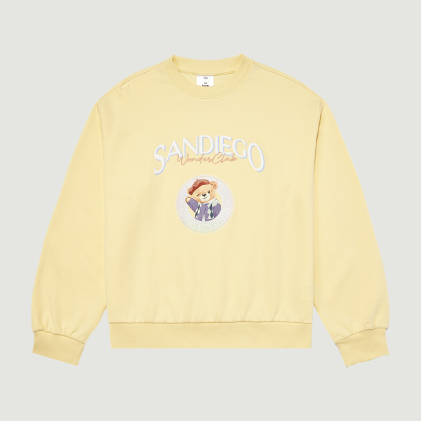 행텐주니어 (패플) [행텐주니어]행텐틴즈 여아 샌디에고 원더베어 그래픽 맨투맨_401(14480-131-601-07)