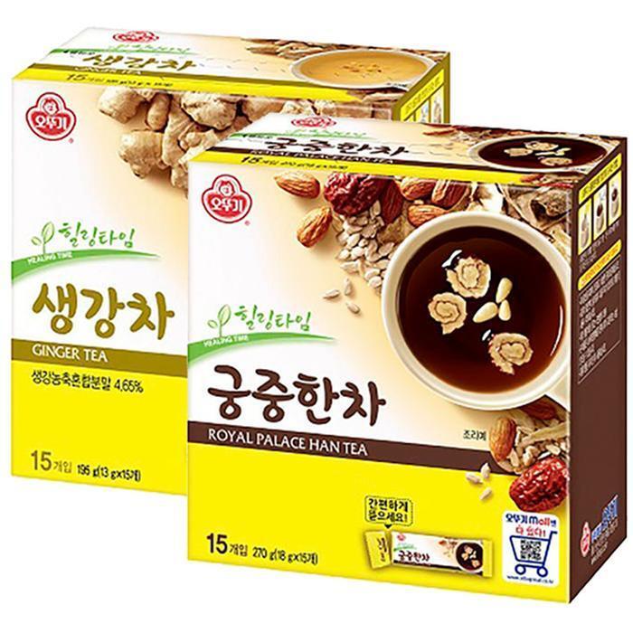 셀러허브 식품 오뚜기 생강차 15T + 궁중한차 15T