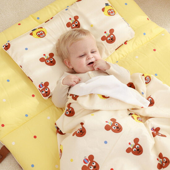 [무무슈][세트상품]서커스 모달 어린이집 낮잠이불(낮잠패드+극세사이불+매쉬충전재)
