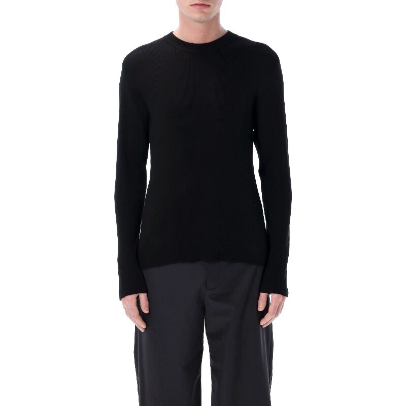 어도어럭스 베르너 컬 실크 코튼 리브 니트 크루넥 맨투맨 431K20 009