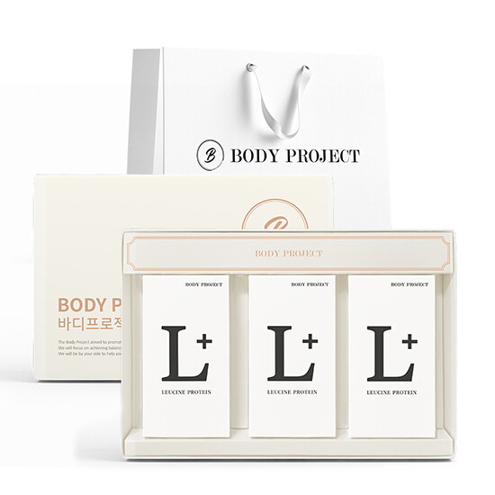 바디프로젝트 [바디프로젝트] 류신 단백질 프리미엄 플러스 60정 x 3박스 선물세트 쇼핑백증정