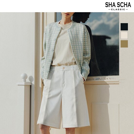 [홈쇼핑인기]샤샤 코튼 스판 버뮤다 팬츠 1종