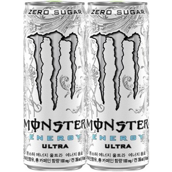 코카콜라 몬스터 에너지 울트라, 355ml, 12캔/에너지음료/제로슈거/음료수/에너지드링크