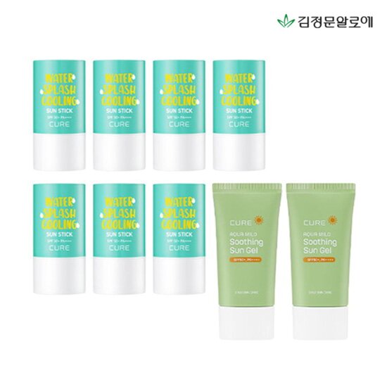 워터 스플래쉬 쿨링 선스틱 23g×7 + 아쿠아 선젤크림 50ml x 2