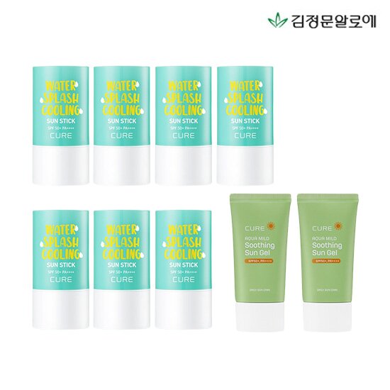 워터 스플래쉬 쿨링 선스틱 23g×7 + 아쿠아 선젤크림 50ml x 2