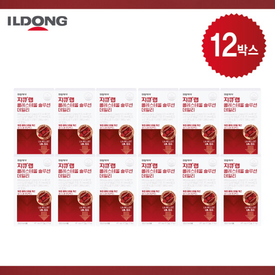[지큐랩]○[더블]일동제약 지큐랩 콜레스테롤 솔루션 데일리 12개월분(30캡슐x12박스)