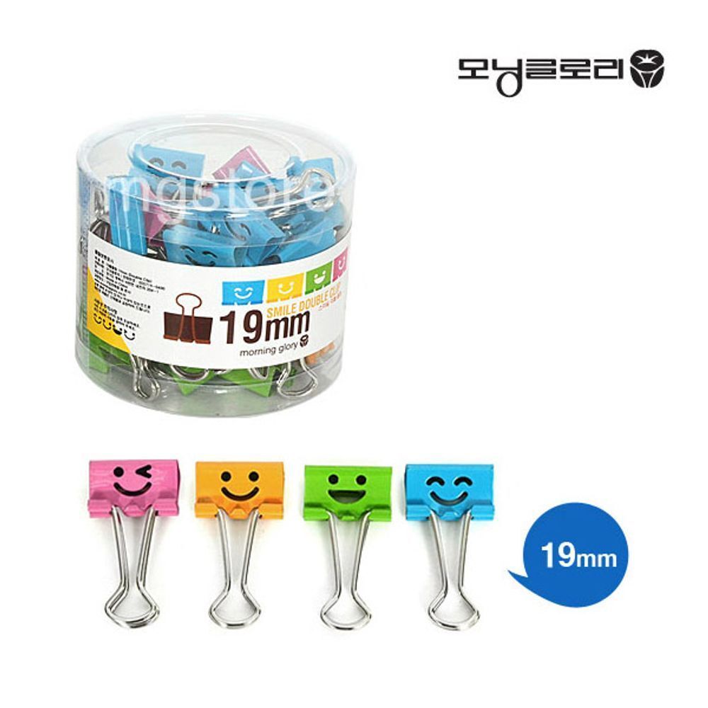지오벤처스 모닝글로리 150 스마일 더블클립 (19mm) 40ea