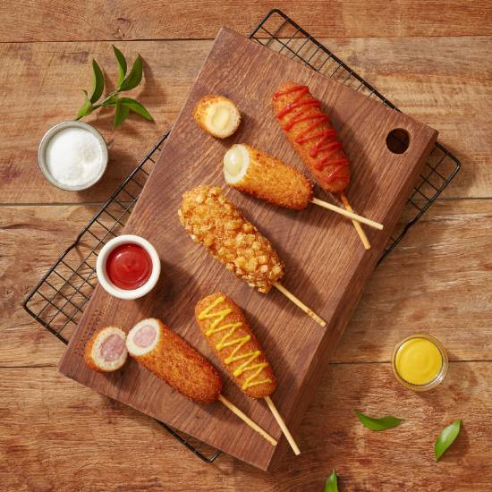 명랑시대외식청년창업협동조합 명랑핫도그 [명랑핫도그] 명랑핫도그 시그니처 전 메뉴 모음전♥ (오리지널/통모짜/감자/점보 外~)