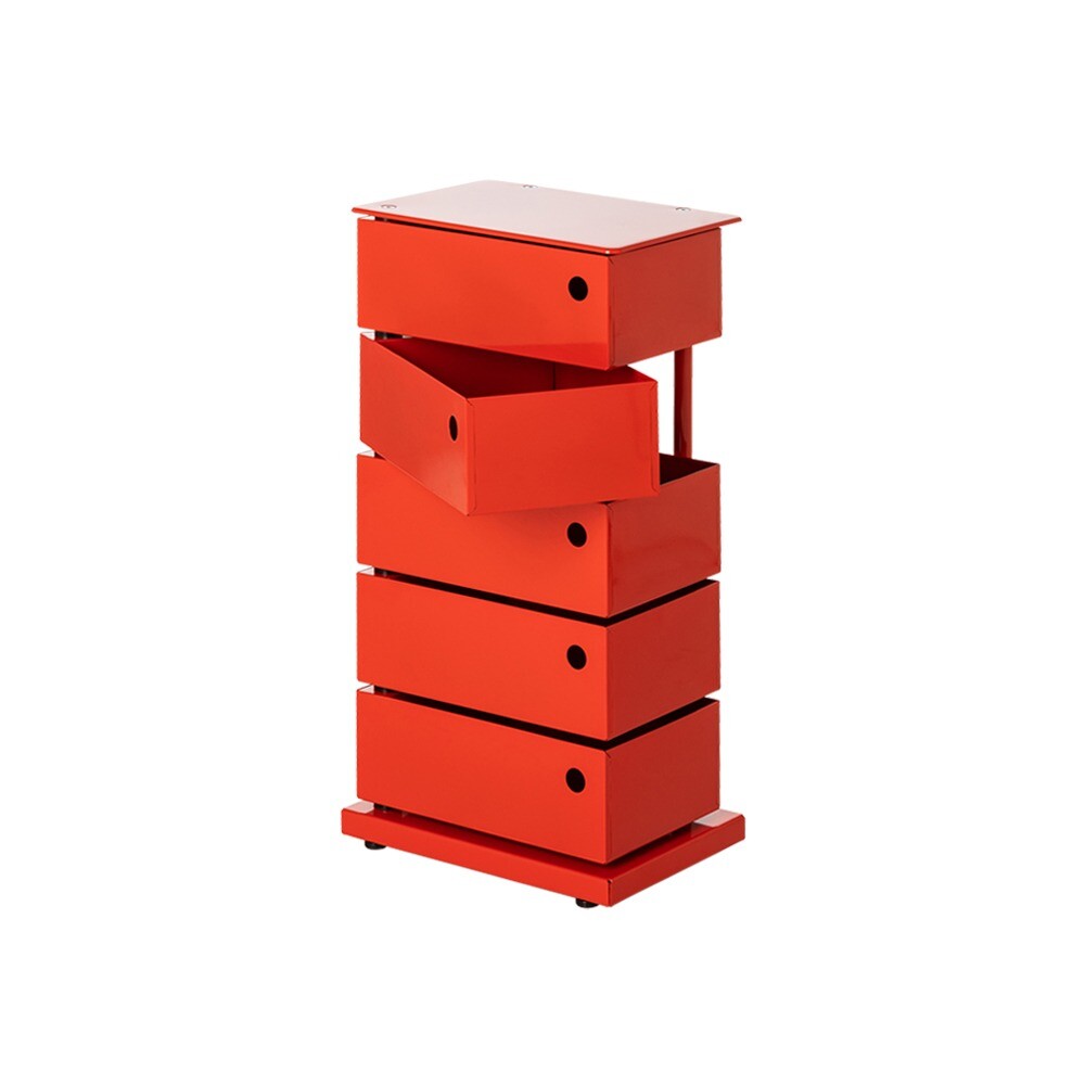 Dottus 포커시스 [Dottus] 도터스 5단 피봇 캐비넷 레드 / DOT-I.0631.01.RO