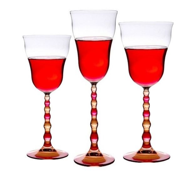 마누크리스탈 교보문고 마누크리스탈 루미낙 Pink 다이아 스템 와인잔(3P)