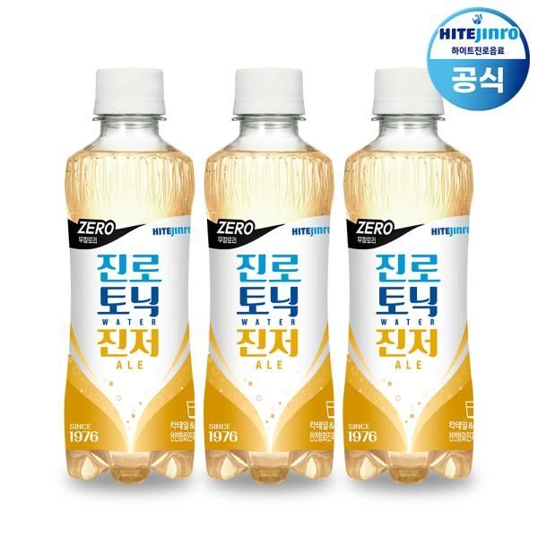 교보문고 하이트진로 진로 토닉워터 진저에일 300ml x 24pet