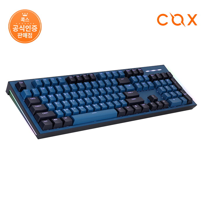 콕스협력사 콕스 [입점특가] COX CK01 NAVY 축교환 사이드 RGB 기계식 키보드 네이비