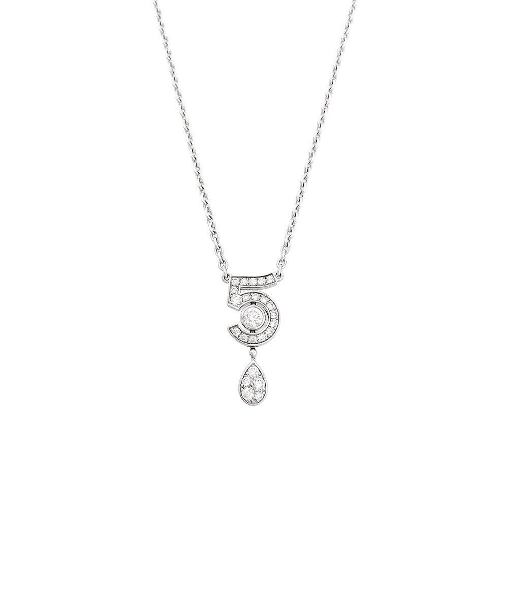 [중고] 샤넬 [엘러브] 샤넬 이터널 NO.5 네크리스 18K 화이트골드 다이아몬드 6ET0988