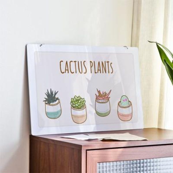 꾸밈 교보문고 꾸밈 ns311-행잉액자 작아서이쁜다육이(사각가로대형)