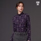[안나수이]○24FW 울 블렌디드 플로럴 아트웍 티블라우스 3종