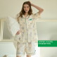 [베네통]○ 26SS 베네통 BENETTON 썸머 시어서커 여성 파자마3세트(원피스2종+셋업1세트)