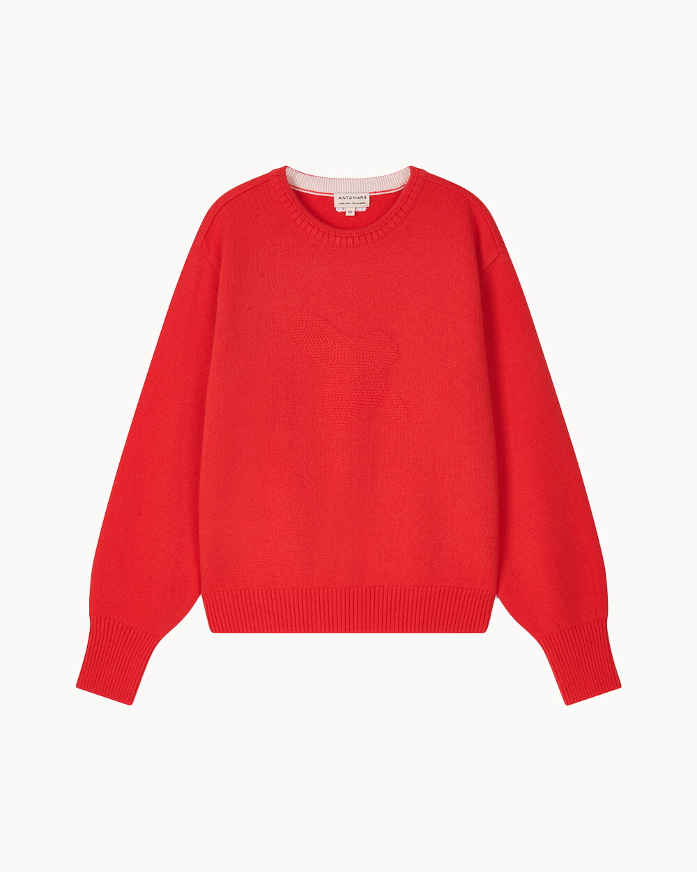 앤투마스 [앤투마스] 여성 F/W 볼륨 소매 크롭 니트 ABE4FSR460 핑크