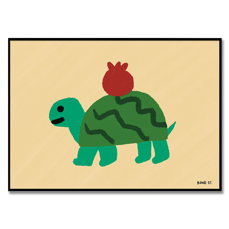 무케렌시아 (무케) 엘디프_패션 스타일이 확고한 라이더 거북이 A3 사이즈 - Bond St. 작가