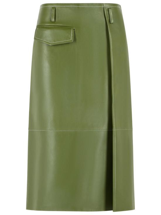 MARNI 마르니 [해외] 26FW 마르니 미디 스커트 GOMX0845J0 ULA76900V78 Green