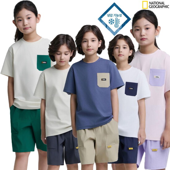 [내셔널지오그래픽키즈(이월(백))]키즈 5부 상하 SET  K252UPB010