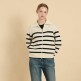 [BCBG]스트라이프 니트 집업 B5W9K171