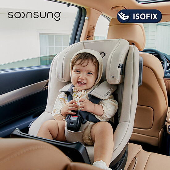 [순성]순성 핀 뉴블랙 회전형 카시트 (ISOFIX) / 선쉐이드+쿨시트