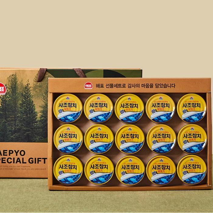 셀러허브 식품 사조 참치 명절 선물세트 추석 통조림 인사 답례 6호