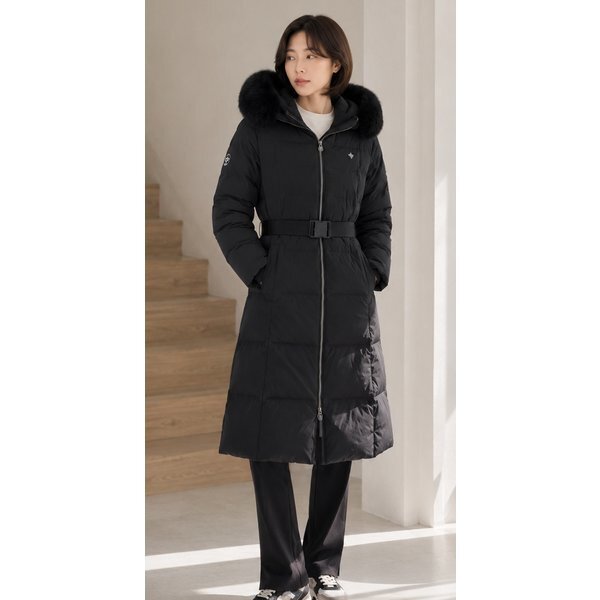 르꼬끄 르꼬끄 정상가 499,000원70% OFF 여성 밍크퍼 구스 롱다운 BLK QP422ODJN2 1000847747422