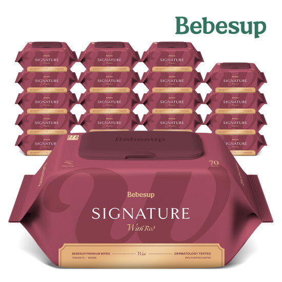 [베베숲]베베숲 시그니처 위드 레드 70매 캡 20팩