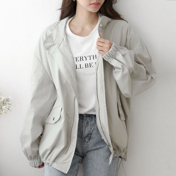 주식회사 강물처럼 아이우먼 [하프클럽/아이우먼]아이우먼 모어스냅후드사파리자켓 BNT970M603 빅사이즈