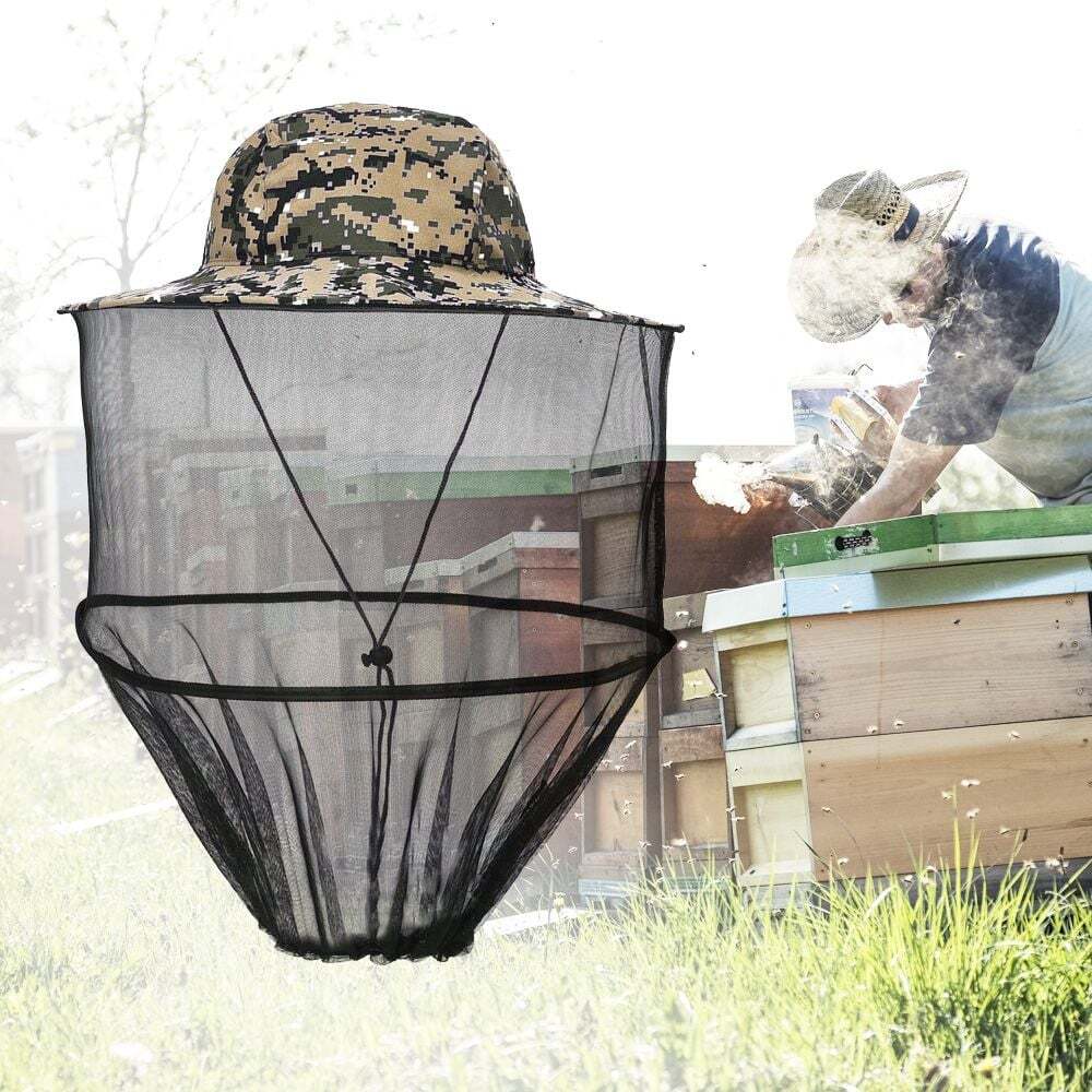 지오벤처스 강력한 모기장 픽셀모자 벌마귀모자 작업용 낚시 방충모자