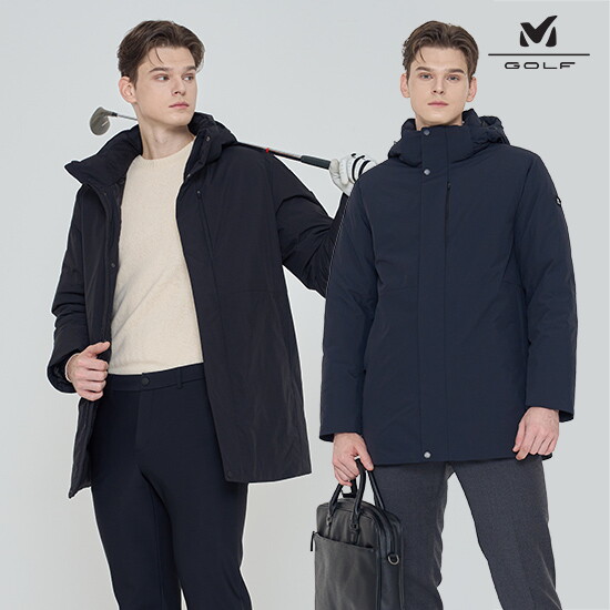 [(밀레골프)][밀레골프] 24FW 6LAYER 덕다운 패딩 남성 2컬러 택1 B