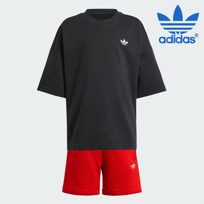 아디다스 아디다스 [아디다스][세일] 아디다스 아동 세트 /g17- JD0639 / LK DY MM STS 키즈 디 즈니 미 키마우스 쇼츠 반팔티 세트