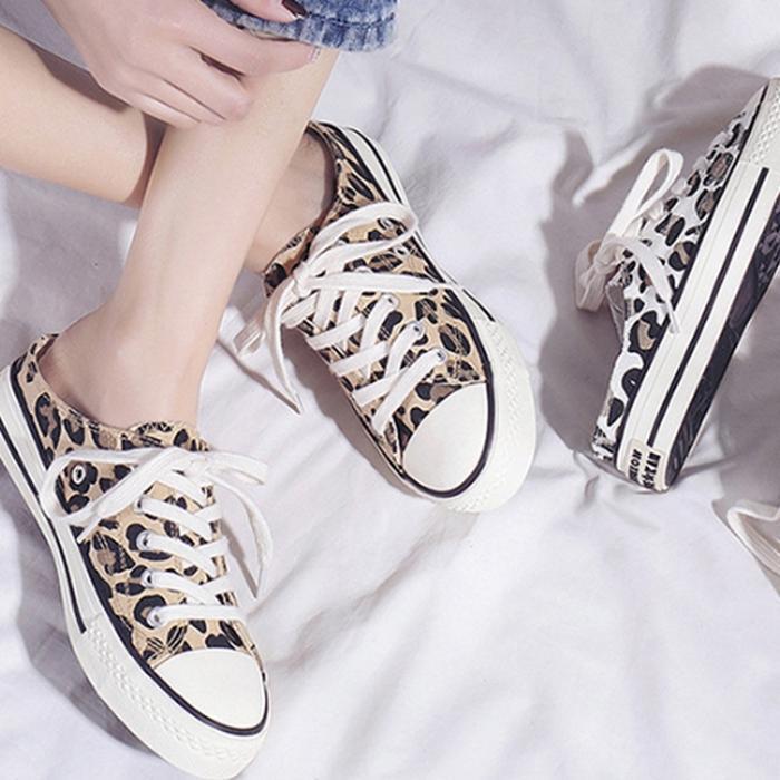 셀러허브 유니섹스 [짝꿍닷컴] 호피 뮬 레오파드 스니커즈 슬립온 ZG9001