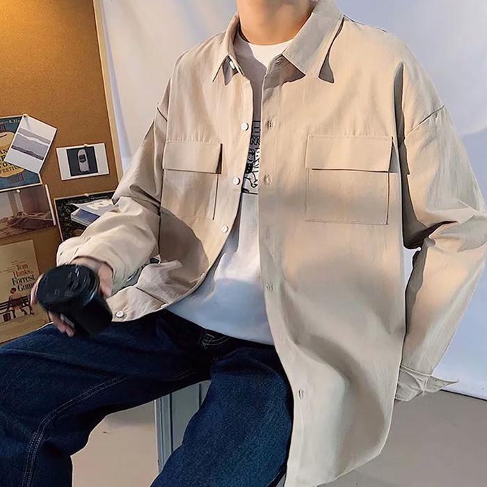 셀러허브 여성 [라일리의류] Rly 넉넉한 핏 포켓 심플 간절기 데일리 스타일링 셔츠