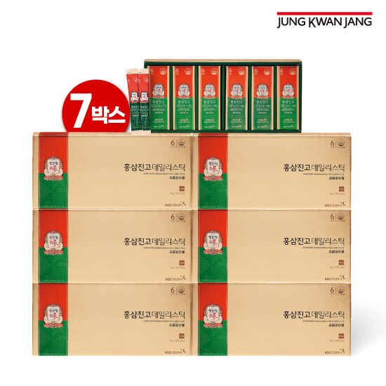[7박스]홍삼진고 데일리스틱 7박스(10gx30포x7박스)