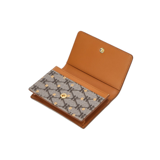 [HAZZYS]Signature Pattern Snoopy Flap card★人気★ HAZZYS]Signature Pattern Leather Snoopy Card Slot☆人気