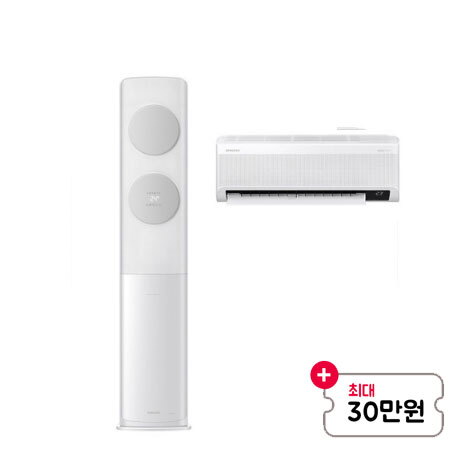 [렌탈]삼성전자 [최대혜택][스마트렌탈][삼성] 무풍 클래식 2in1 에어컨 17+6평형 메탈화이트&그레이 (AF17B7538GZRS)/60개월 의무사용