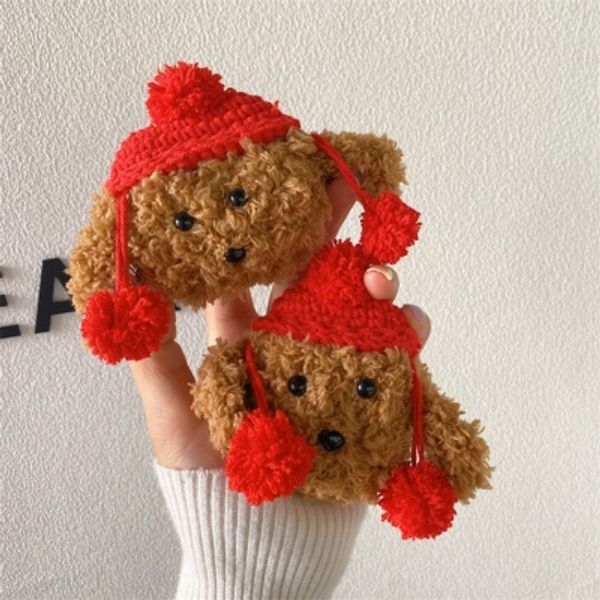 교보문고 쿠펀 에어팟 3 2 1 프로 털 모자 푸들 뽀글이 겨울 케이스