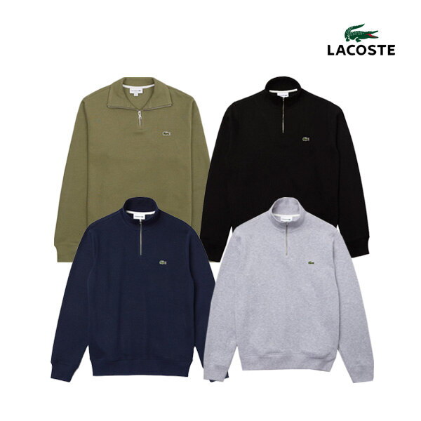 라코스테 [라코스테]라코스테 남녀공용 반집업 코튼 스웨트셔츠 SH1927 4종택일