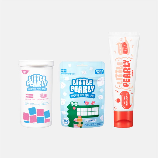 [리틀펄리][정상가 49,200원] 리틀펄리 입문 PKG (락토 캔디 1개 + 라이트 캔디 1개 + 치약 1개)